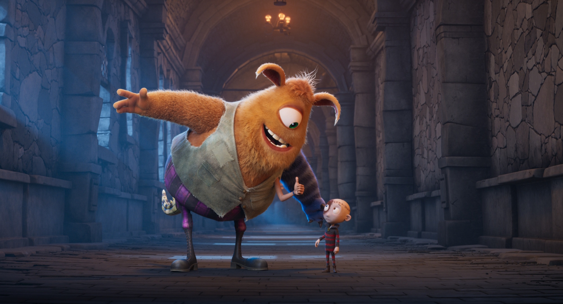 Film backdrop for Halloween Kids: Bitzbouf (Stitch Head)