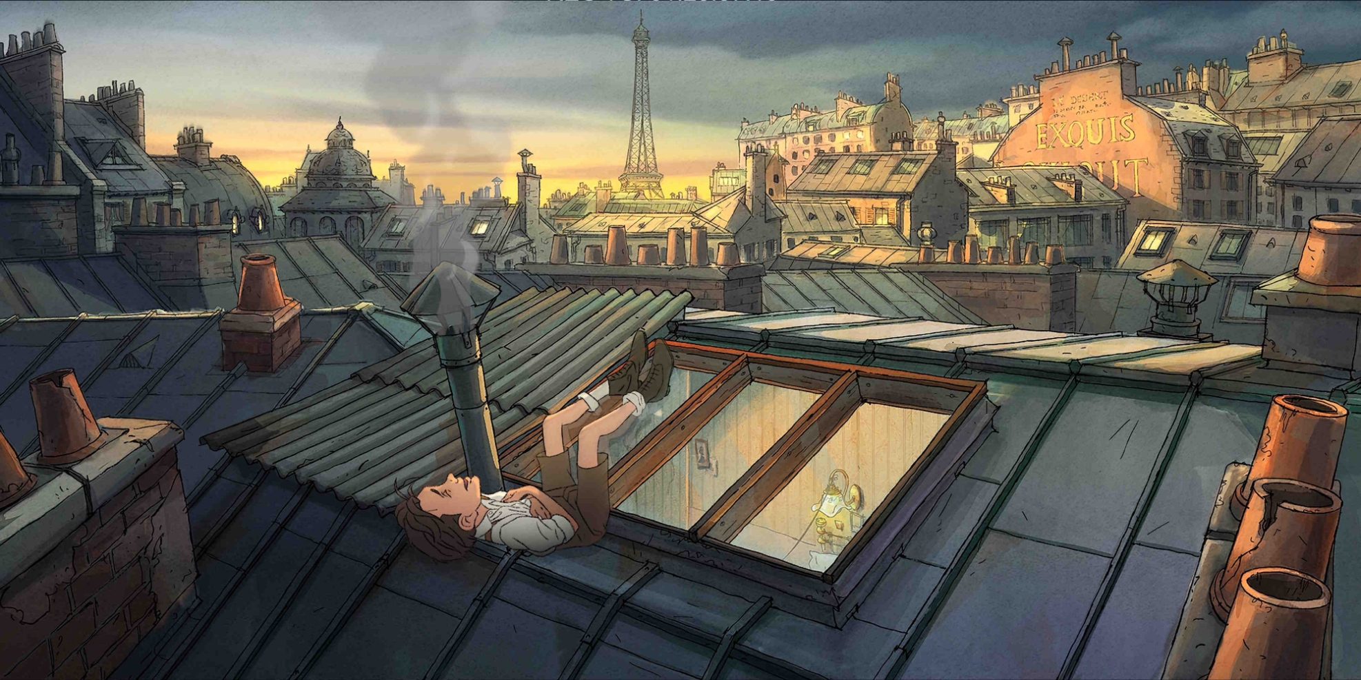 Film backdrop for Marcel et Monsieur Pagnol