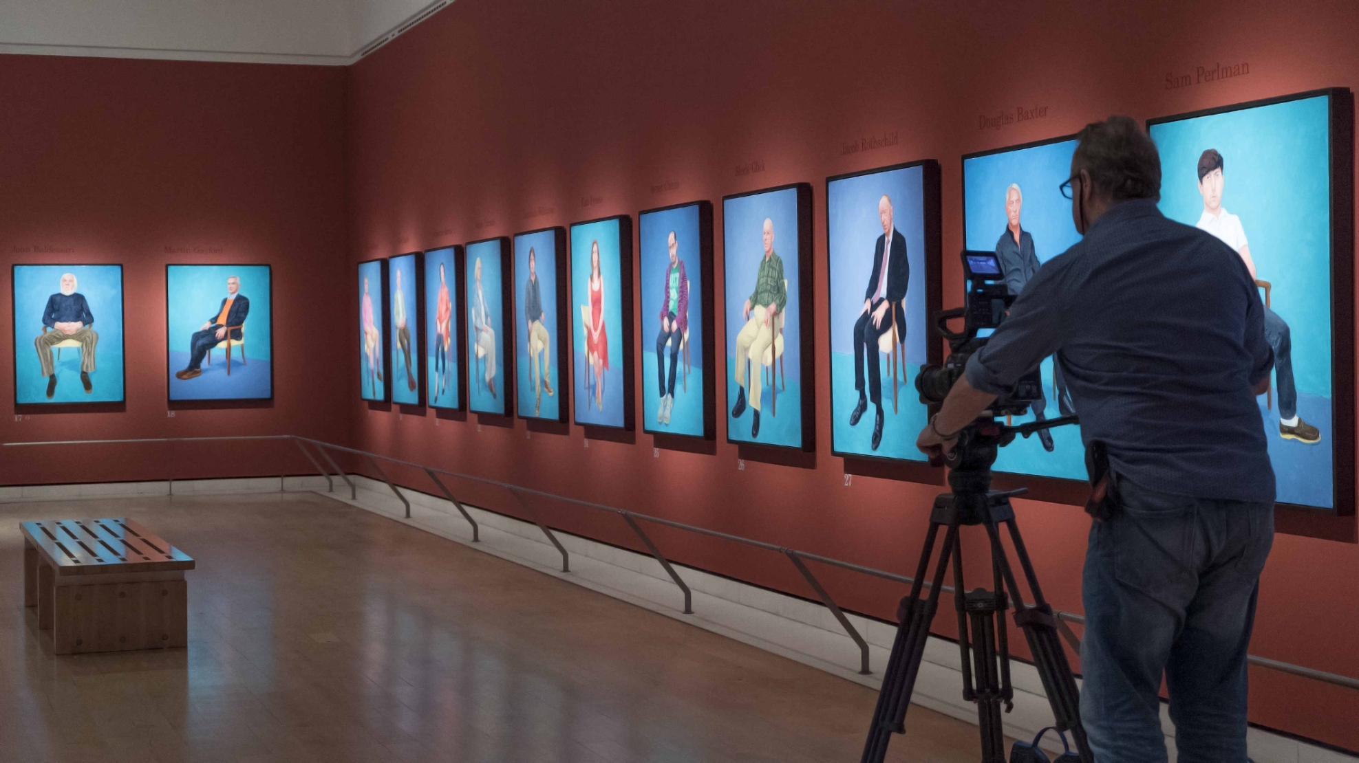 Film backdrop for Exhibition 2026: Hockney