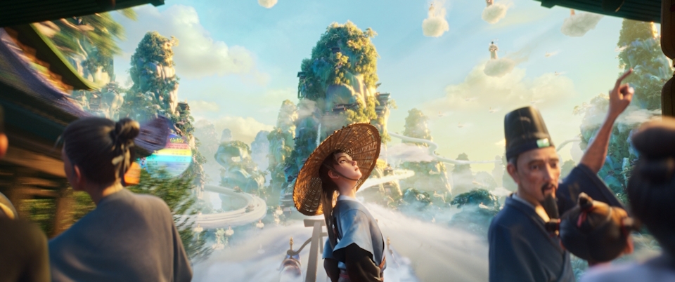 Film backdrop for All Wishes Come True!